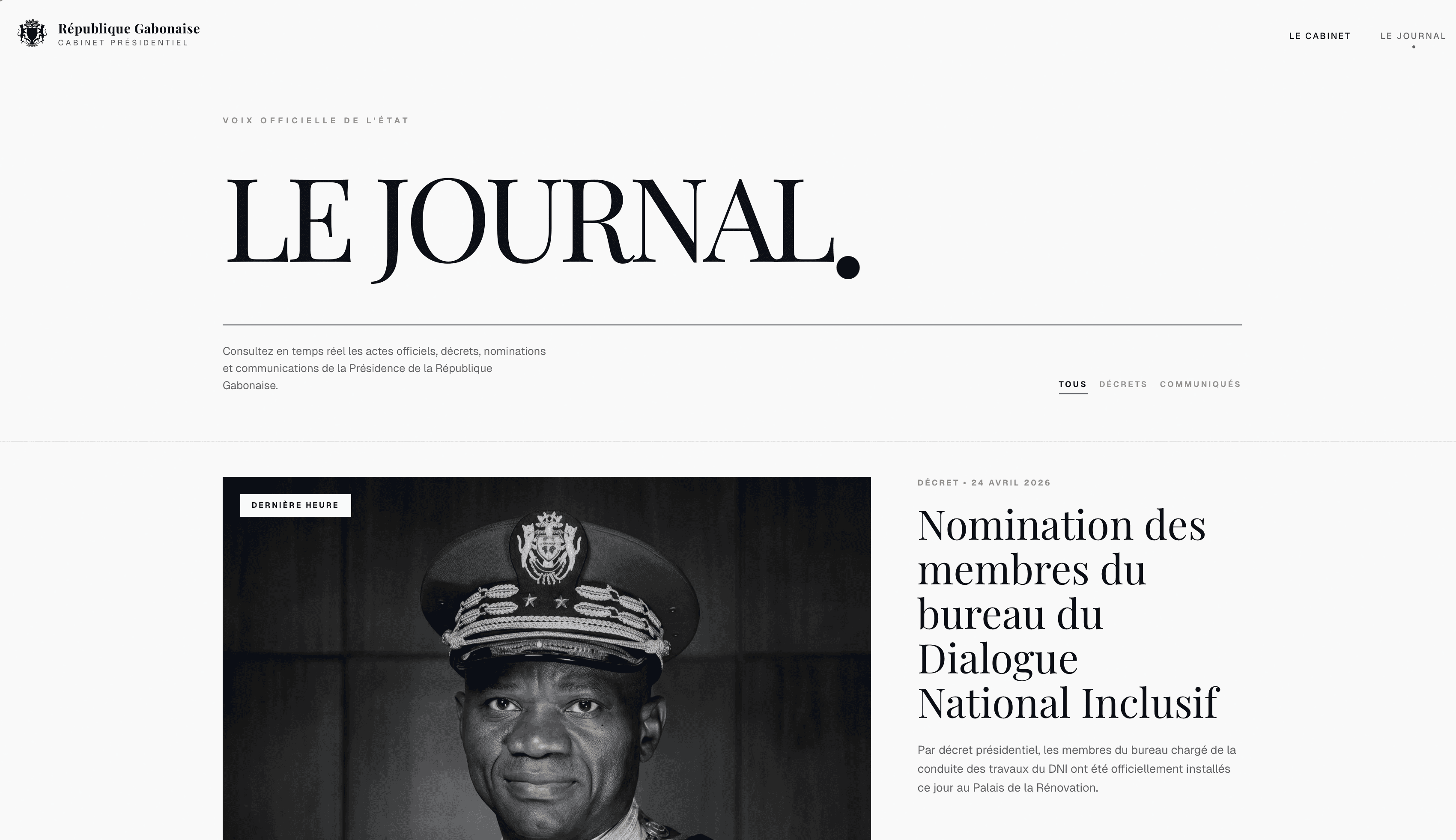 Cabinet Présidence Gabon screenshot 9