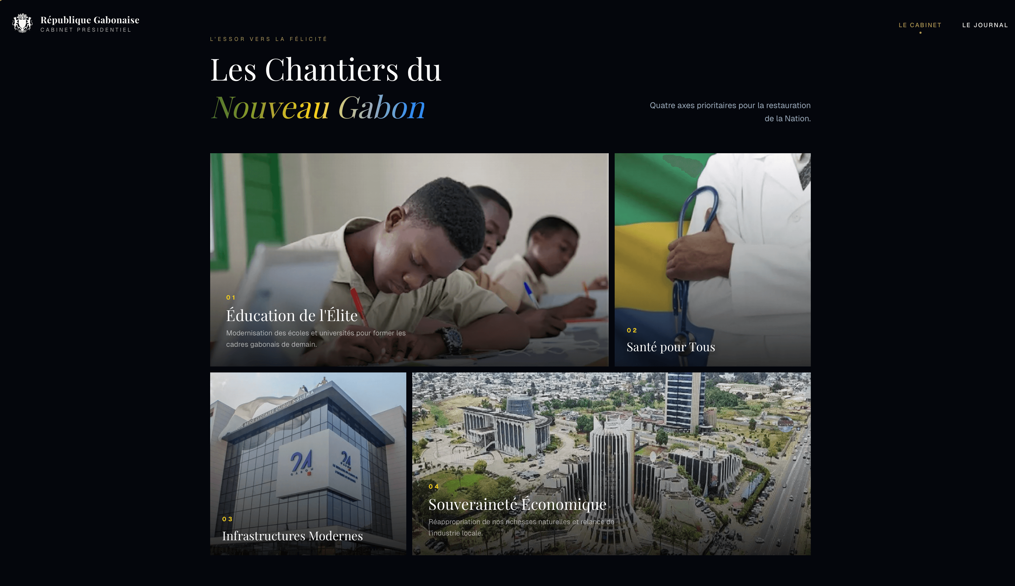 Cabinet Présidence Gabon screenshot 5